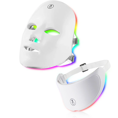 7 Colors Led Facial Mask With Neck Red Light Therapy Mask