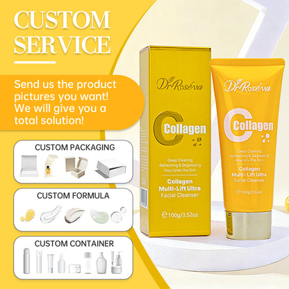 DR.ROSEVA Collagen Gently Deep Cleansing Cleanser Face Wash With Hydrolyzed Collagen