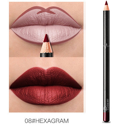 محدد شفاه نسائي بخطاف، مقاوم للماء، يدوم طويلاً، أصلي، لا يترك أثراً