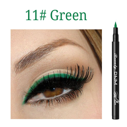 Dnm Color Eyeliner Long-Lasting Waterproof And Non-Smudge Liquid Eyeliner