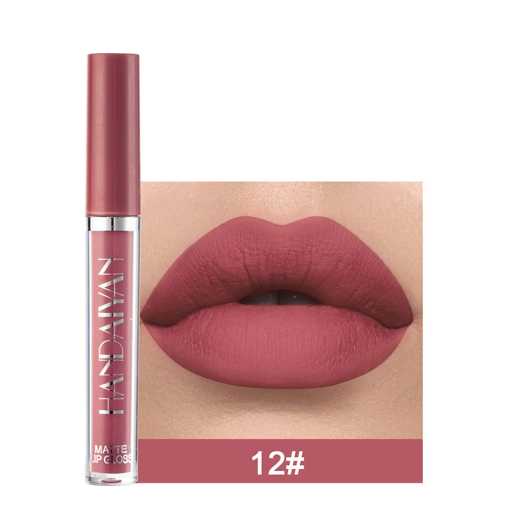 Handaiyan Matte Lip Glaze Liquid Lipstick Mini Tube Lip Gloss