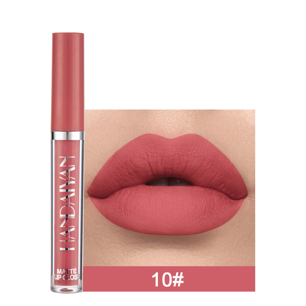 Handaiyan Matte Lip Glaze Liquid Lipstick Mini Tube Lip Gloss