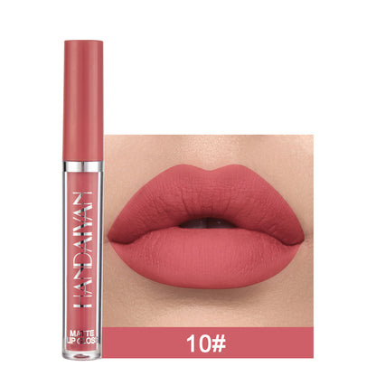 Handaiyan Matte Lip Glaze Liquid Lipstick Mini Tube Lip Gloss