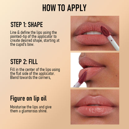 CL021 Dual-Tip Non-Stick Lip Gloss