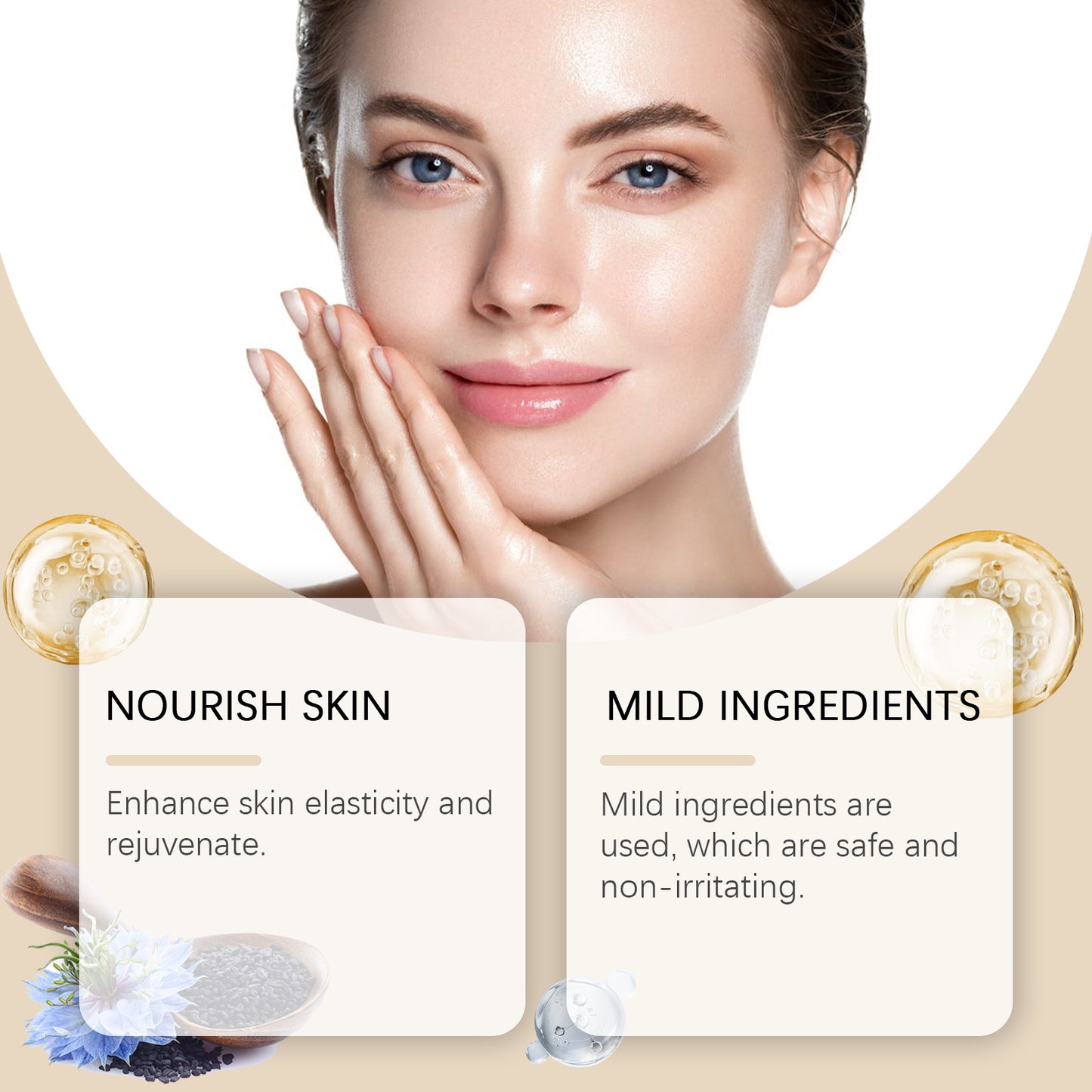 محلول للعناية بالوجه لشد البشرة وترطيبها