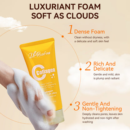 DR.ROSEVA Collagen Gently Deep Cleansing Cleanser Face Wash With Hydrolyzed Collagen