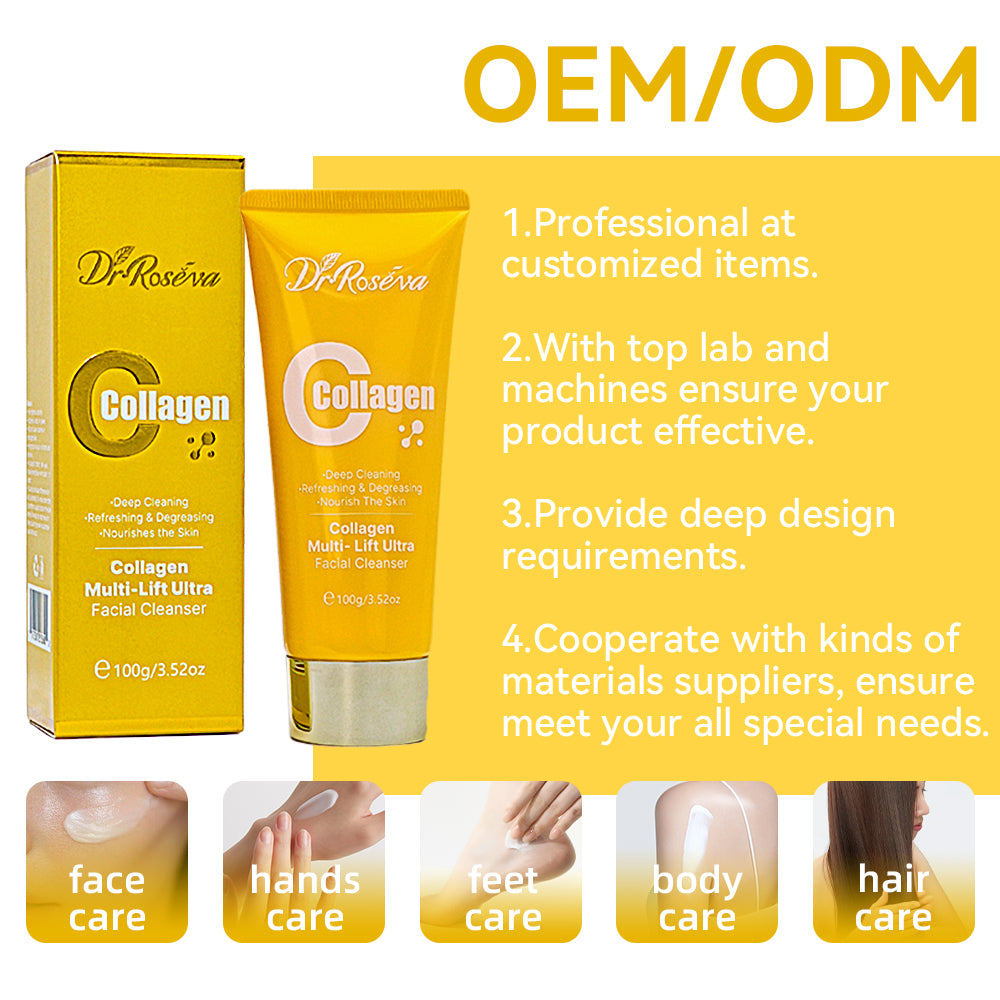 DR.ROSEVA Collagen Gently Deep Cleansing Cleanser Face Wash With Hydrolyzed Collagen