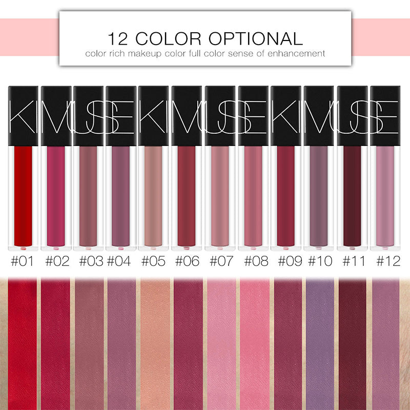 KIMUSE Makeup Matte Smooth Lipstick Liquid Matte