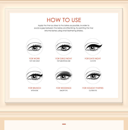 Waterproof eyeliner without smudge