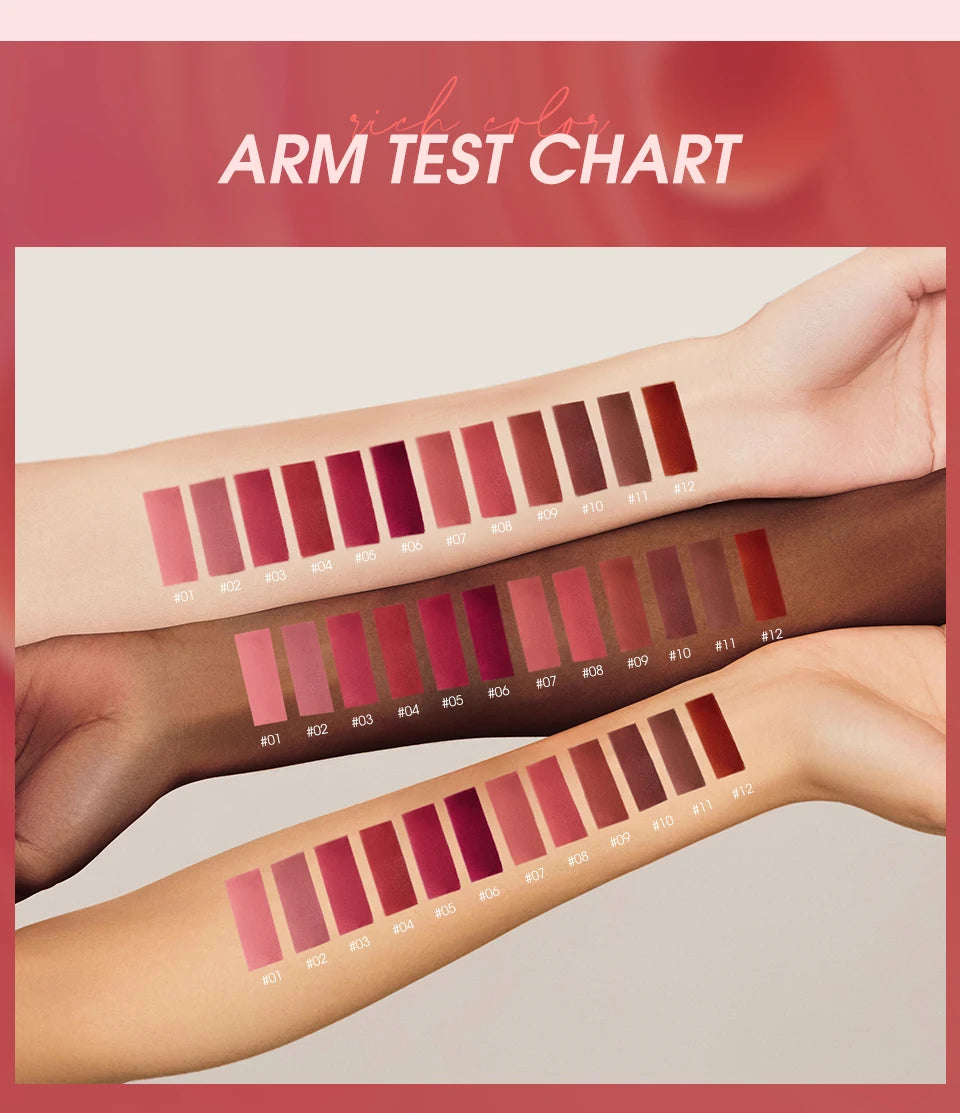 O.TWO.O 12 Color Liquid Lipstick