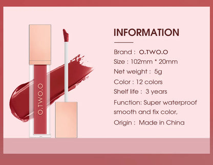 O.TWO.O 12 Color Liquid Lipstick