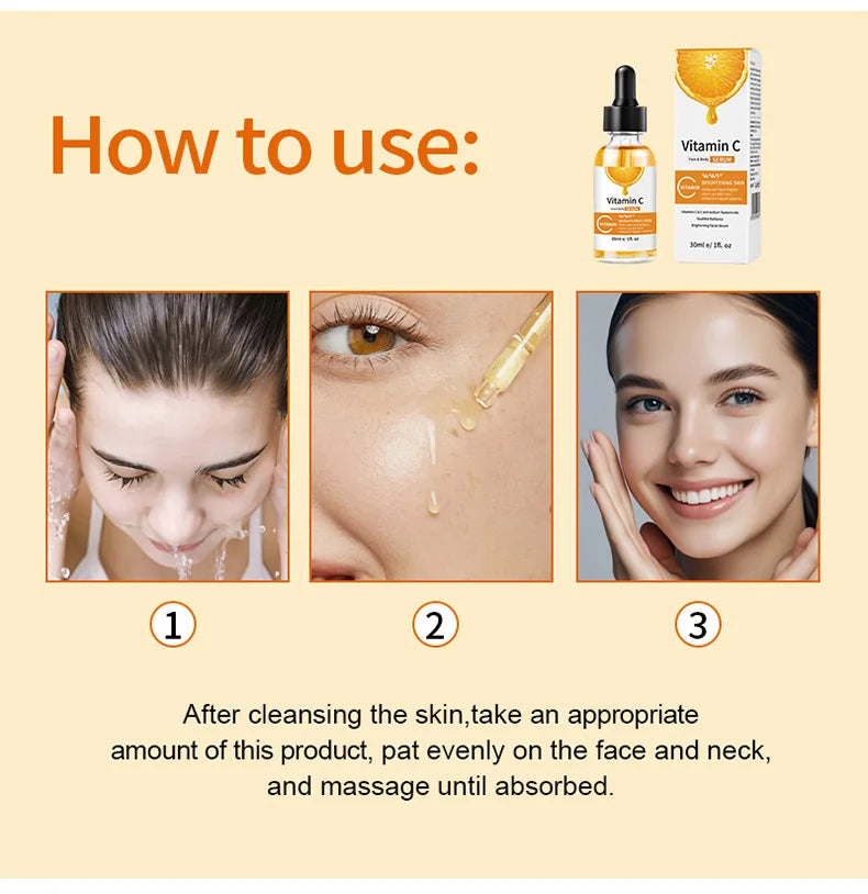 Vitamin C serum facial moisturizing and hydrating essence