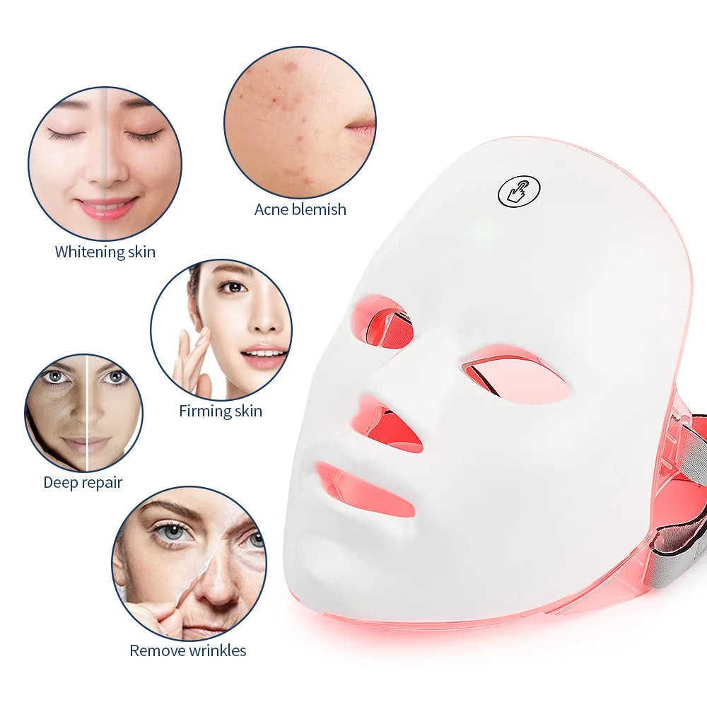 Wireless 7 Colors LED Face Beauty Machine k