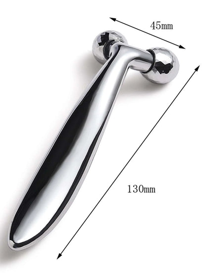 Face Rolling Massager Facial Lift 3D Manual Roller Massager Y Shape 360 Rotating