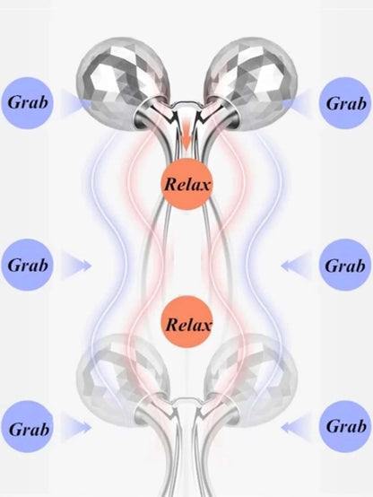 Face Rolling Massager Facial Lift 3D Manual Roller Massager Y Shape 360 Rotating