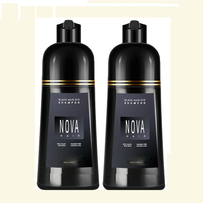 1/2/3PCS Black Hair Dye Shampoo Nova Hair Instant Dye Shampoo,