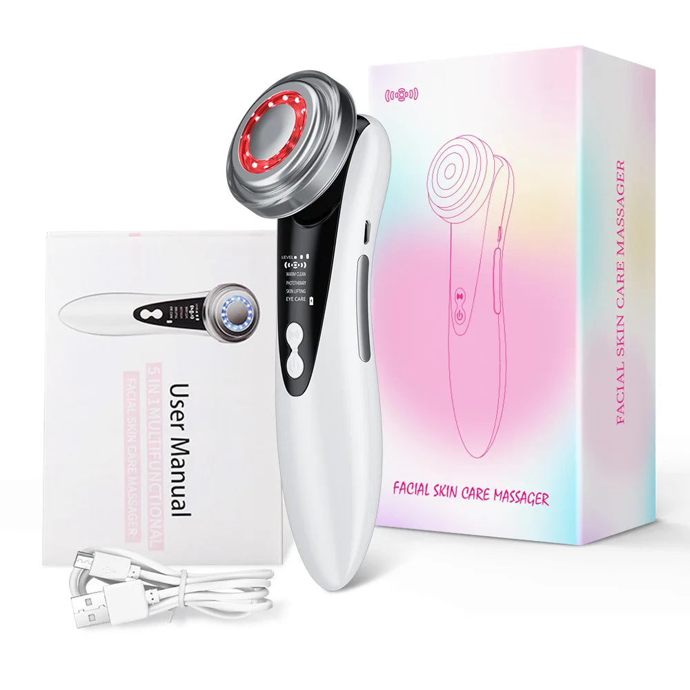 4 in 1 RF EMS Facial Massager Multifunction Skin Care Tools Face