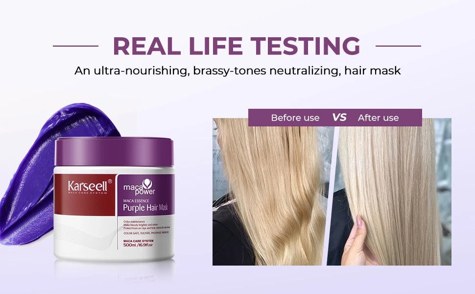 Karseell Purple Hair Mask 16.90 fl.oz 500ml Professional