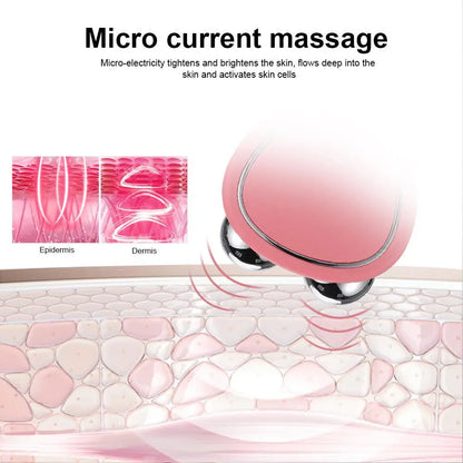 EMS Face Lift Massager Machine Roller Microcurrent Facial Device