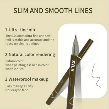 0.008mm Ultra Fine Eyebrow Pen Long Last Smudge Proof Waterproof Sweat-Proof