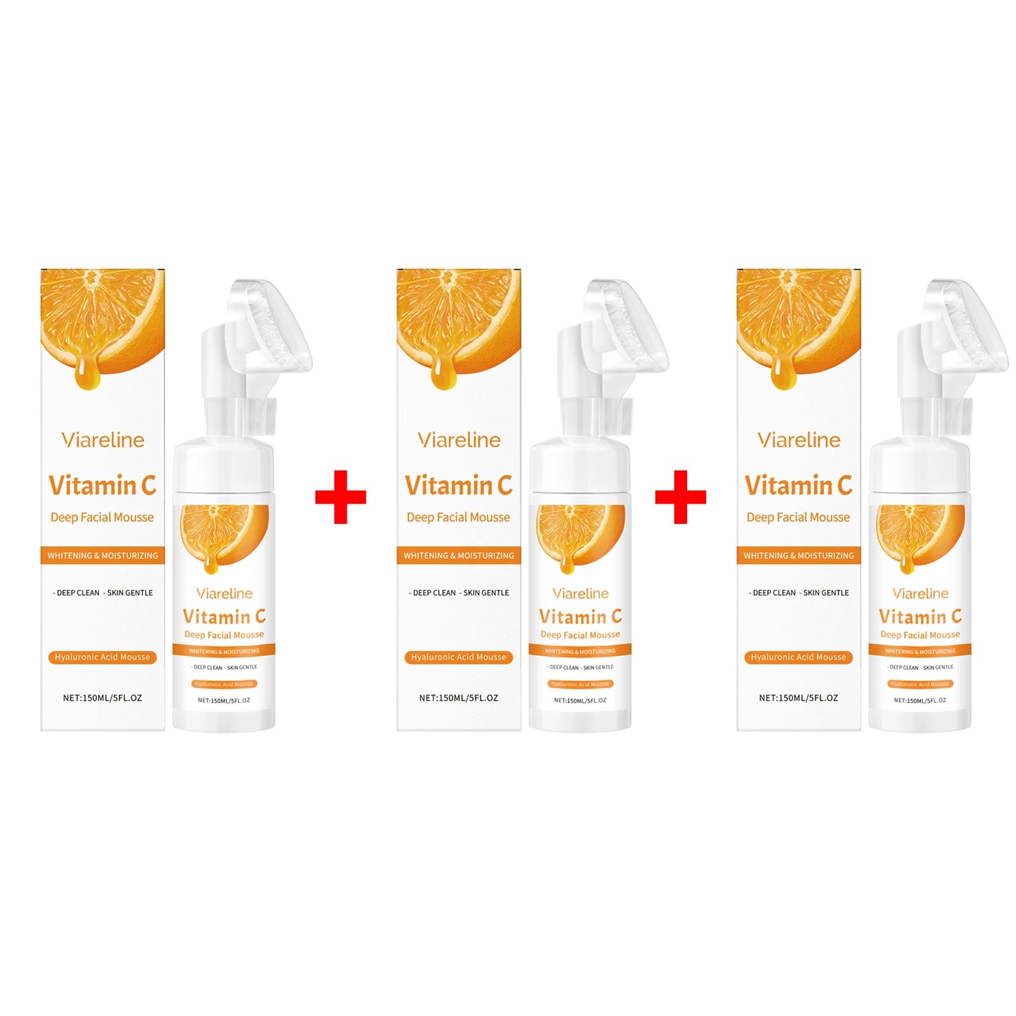Vitamin C Facial Cleanser Deep Cleansing Oil Control Reduce Blackhead Remove Pore