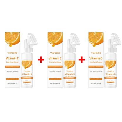 Vitamin C Facial Cleanser Deep Cleansing Oil Control Reduce Blackhead Remove Pore