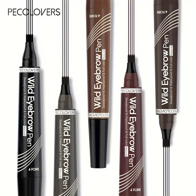6 Colors 1pc Eyebrow Pen Waterproof 4 Split Tip Eyebrows