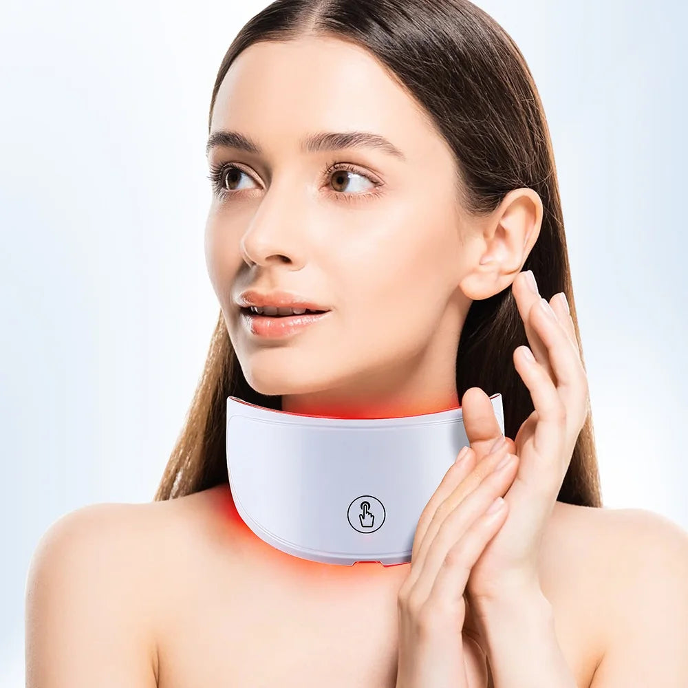 7 Colors Led Facial Mask With Neck Red Light Therapy Mask