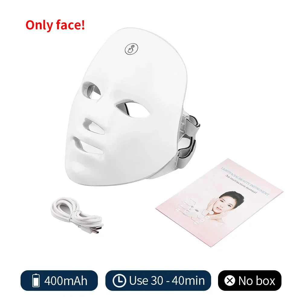 Wireless 7 Colors LED Face Beauty Machine k