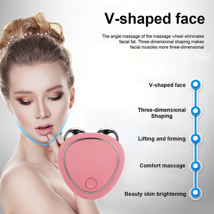 EMS Face Lift Massager Machine Roller Microcurrent Facial Device