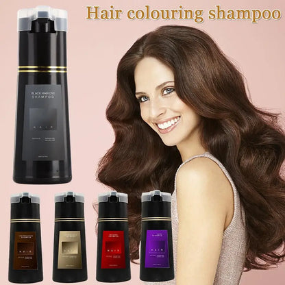 1/2/3PCS Black Hair Dye Shampoo Nova Hair Instant Dye Shampoo,
