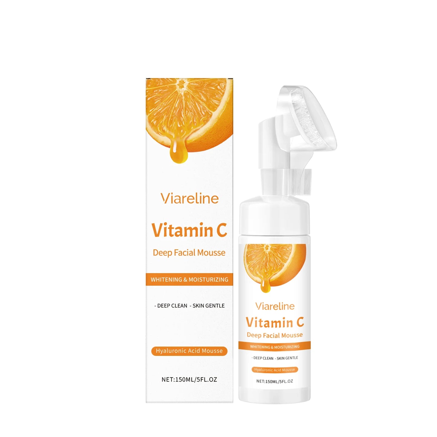 Vitamin C Facial Cleanser Deep Cleansing Oil Control Reduce Blackhead Remove Pore
