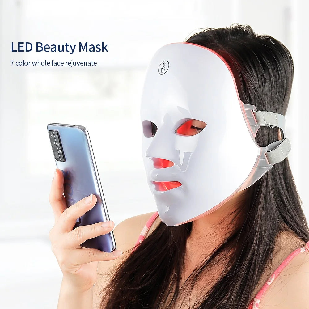 Wireless 7 Colors LED Face Beauty Machine k