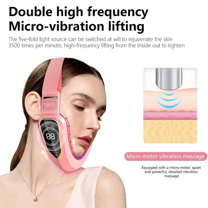 LED Photon Therapy Facial Slimming Vibration Massager Facial