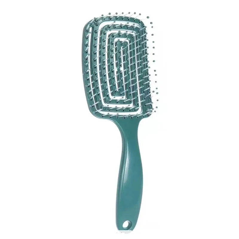 1Pcs Elastic Massage Comb Hollow Out Hair Brush