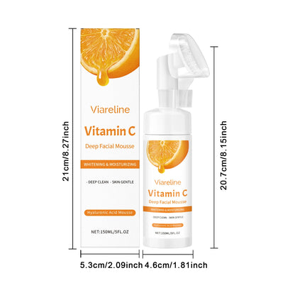 Vitamin C Facial Cleanser Deep Cleansing Oil Control Reduce Blackhead Remove Pore