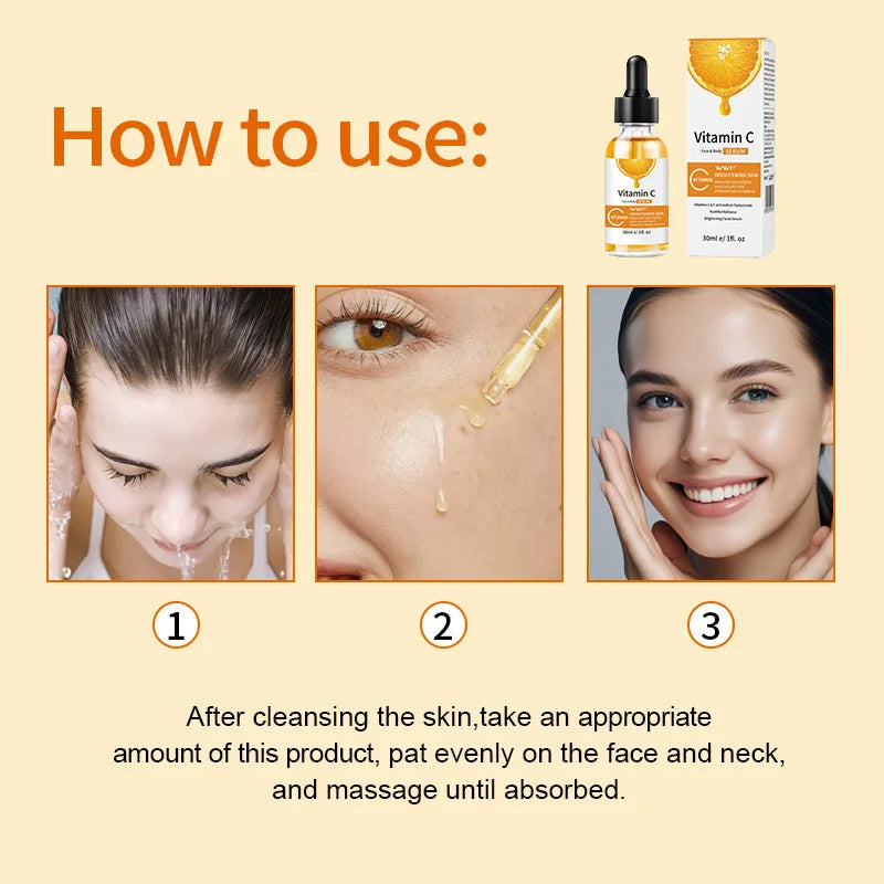 Vitamin C serum facial moisturizing and hydrating essence