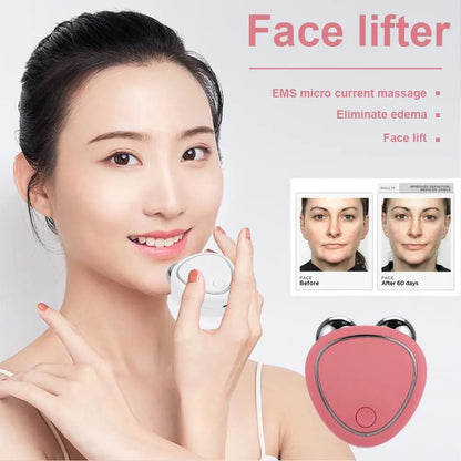 EMS Face Lift Massager Machine Roller Microcurrent Facial Device
