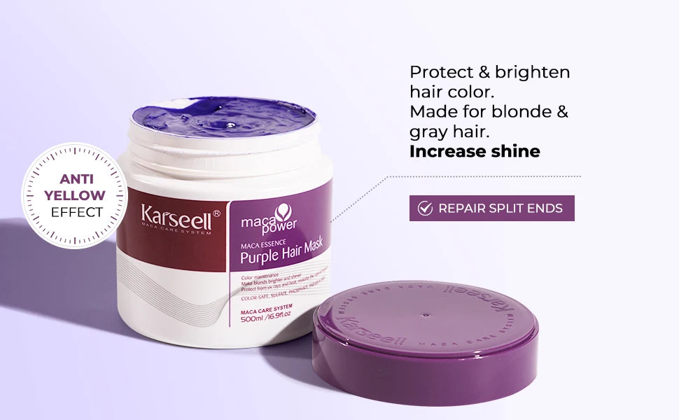 Karseell Purple Hair Mask 16.90 fl.oz 500ml Professional