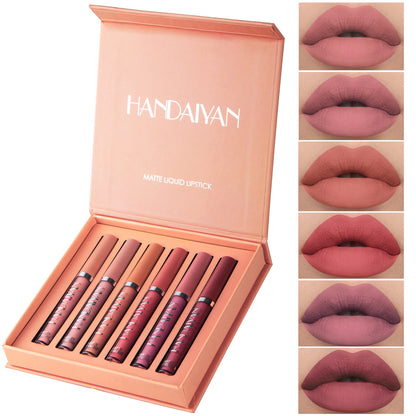 Handaiyan Matte Lip Glaze Liquid Lipstick Mini Tube Lip Gloss