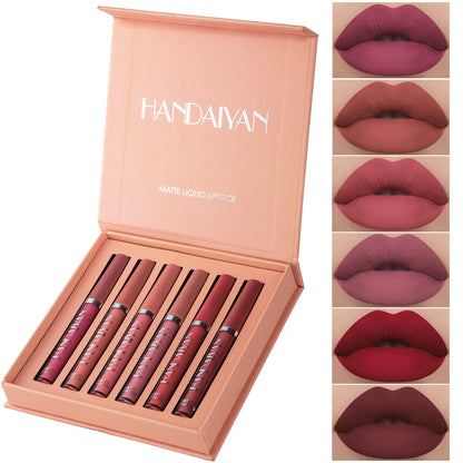 Handaiyan Matte Lip Glaze Liquid Lipstick Mini Tube Lip Gloss