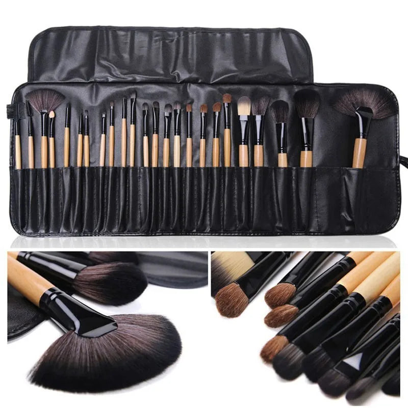24 Pcs Makeup Brush Sets Professional Cosmetics Brushes Eyebrow Powder Foundation Shadows Pinceaux Make Up Tools